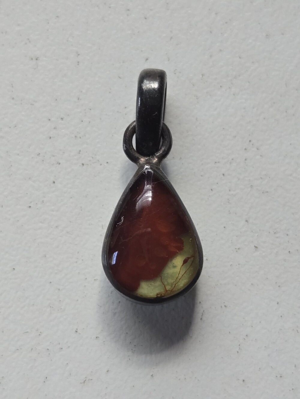 Sterling Double Sided Teardrop Pendant